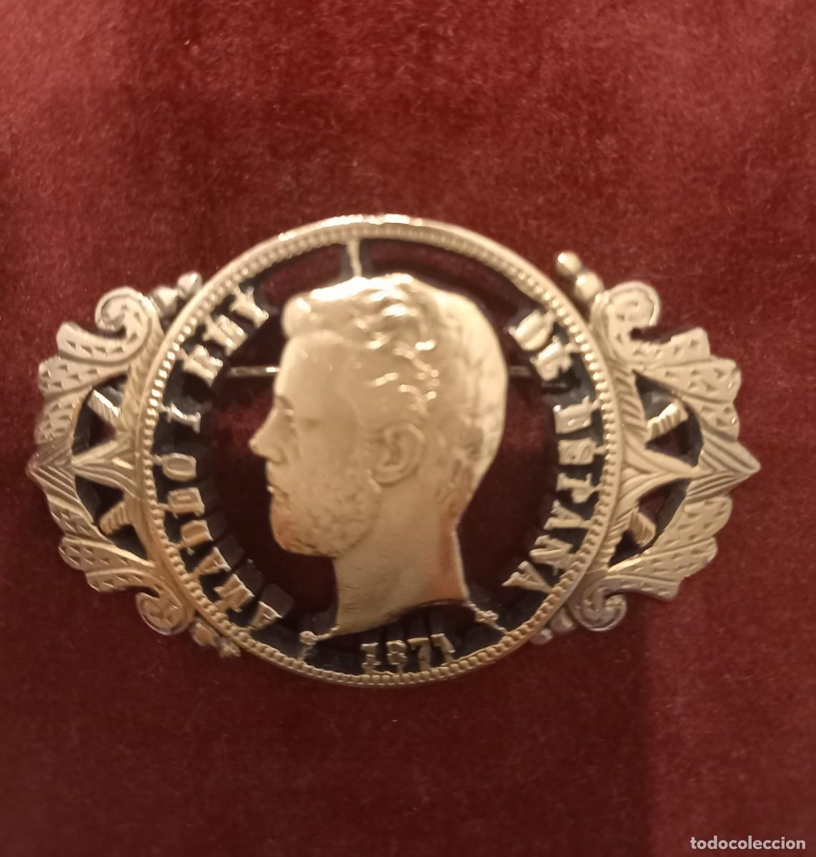 Joyeria: Broche antiguo de plata y colgante de plata - Foto 1