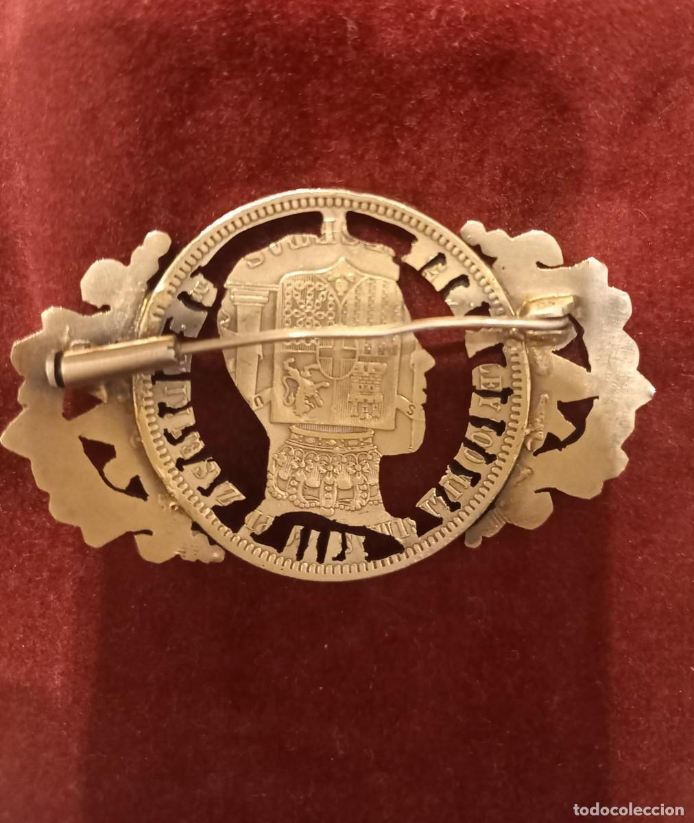 Joyeria: Broche antiguo de plata y colgante de plata - Foto 2