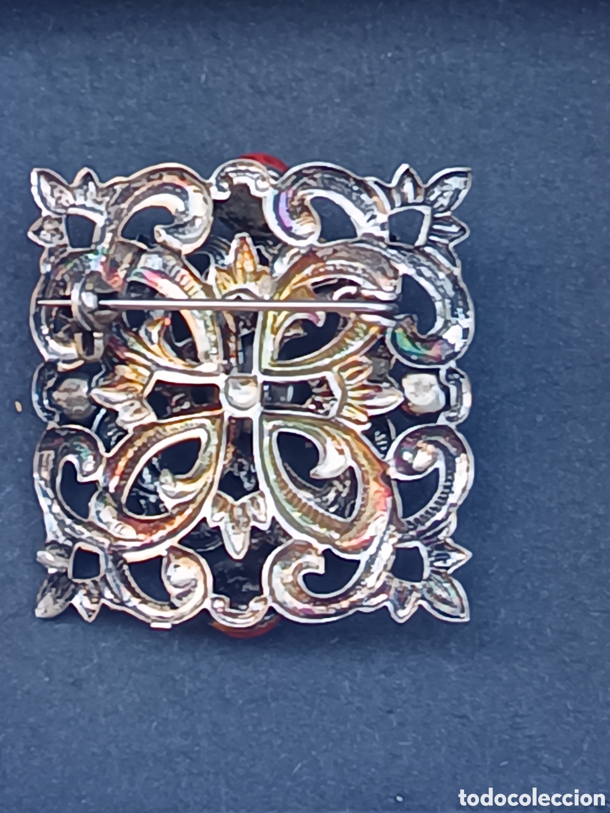 Joyeria: Broche plata y coral ideal traje a Virgen o t&iacute;pico regional - Foto 5
