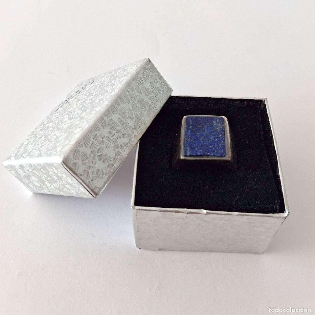 Joyeria: ANILLO DE PLATA 925 CON LAPISL&Aacute;ZULI &ndash; HECHO A MANO EN MARRUECOS