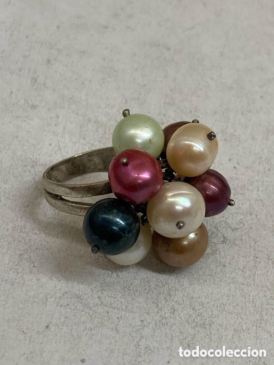 Joyeria: Anillo de plata y perla S543