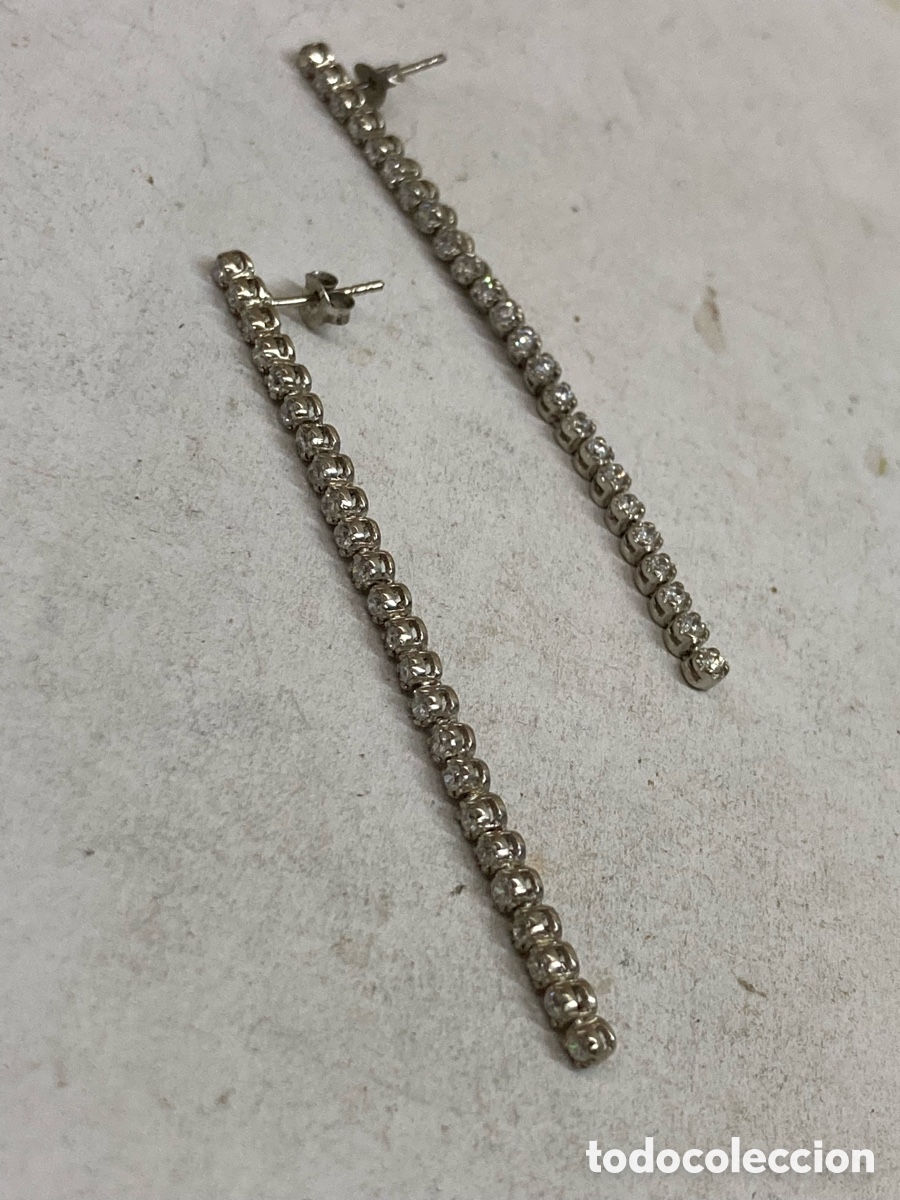 Joyeria: Pendientes de plata engastado P541
