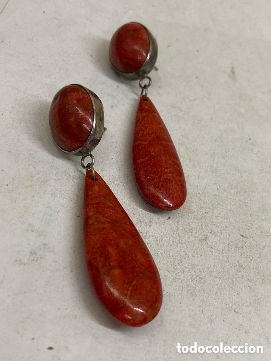 Joyeria: Pendientes de plata Coral P541 - Foto 1