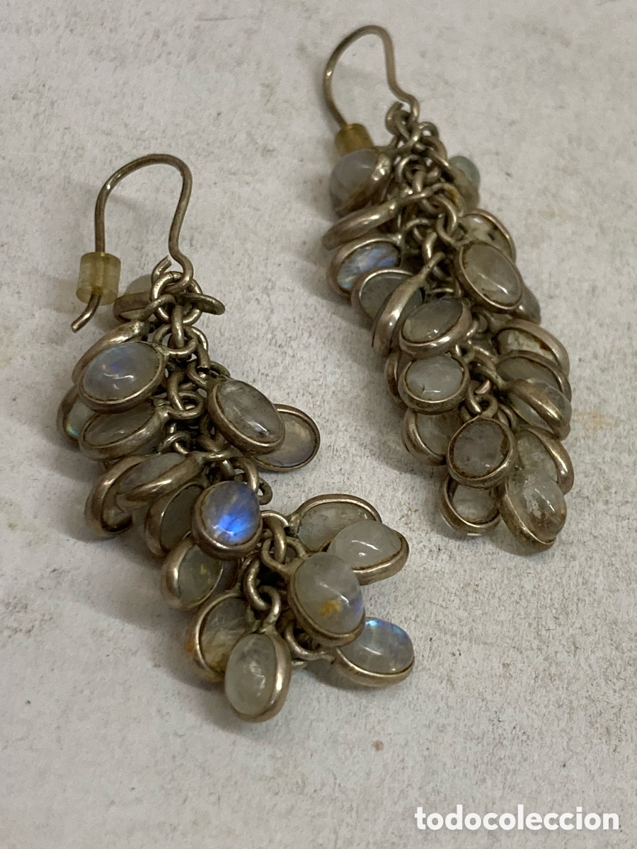 Joyeria: Pendientes de plata y n&aacute;car P541