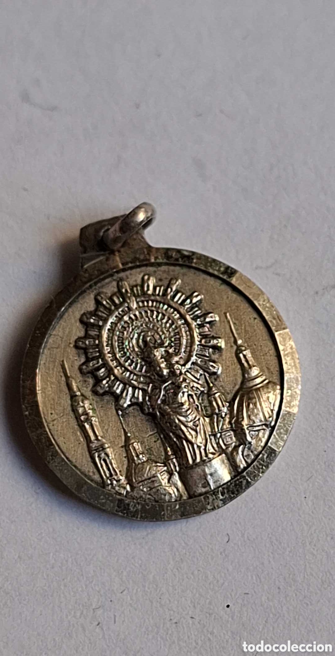 Joyeria: ￼ ￼ Medalla Virgen del Pilar 20 mm - Foto 1
