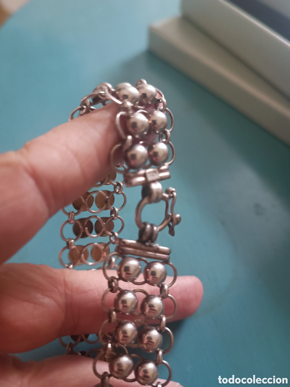 Joyeria: Pulsera de plata de ley. Articulada - Foto 3