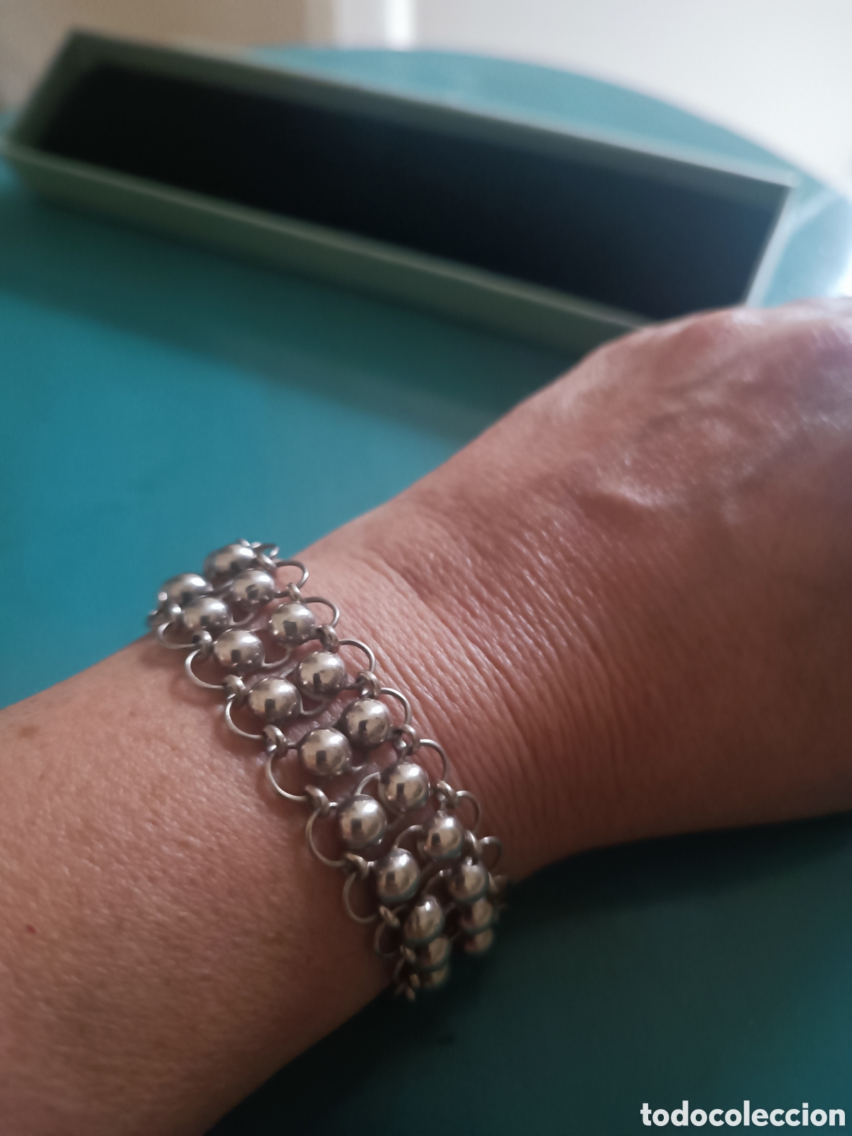 Joyeria: Pulsera de plata de ley. Articulada - Foto 4