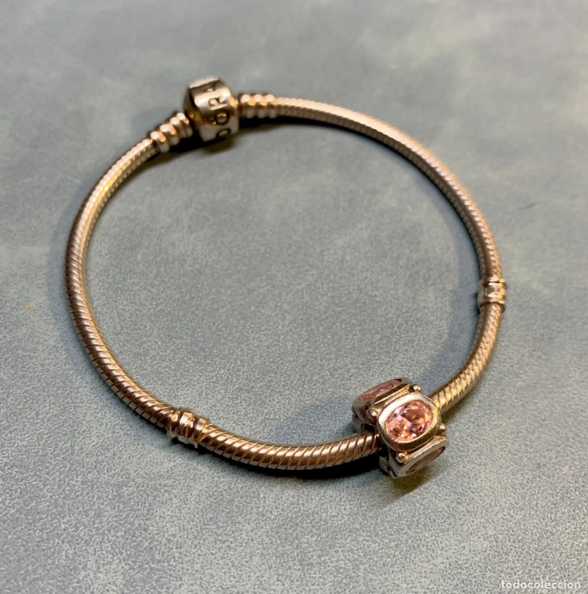 Joyeria: CHARM CHAMILIA rosa facetado Swarovski y plata de LEY 925 CONTRASTADA, compatible con Pandora