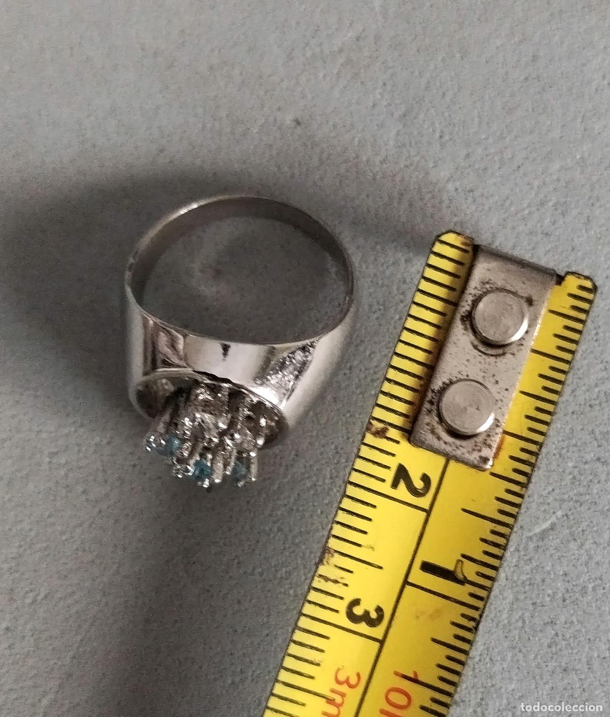 Joyeria: Anillo de plata de ley contrastada, con circonitas. - Foto 3