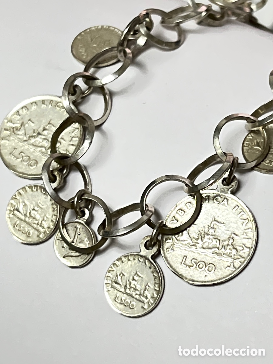 Joyeria: Pulsera con monedas de plata Pul409 - Foto 3