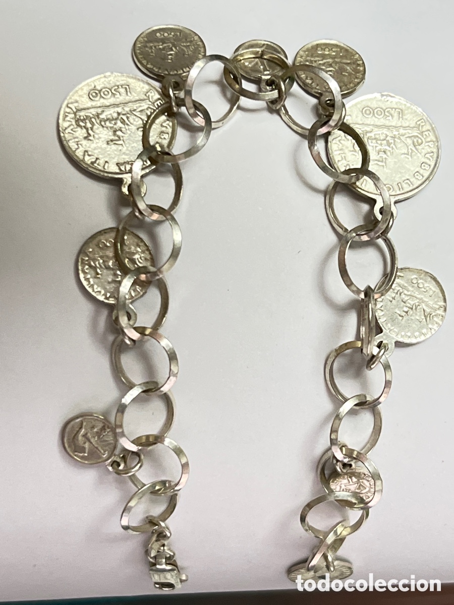 Joyeria: Pulsera con monedas de plata Pul409 - Foto 4