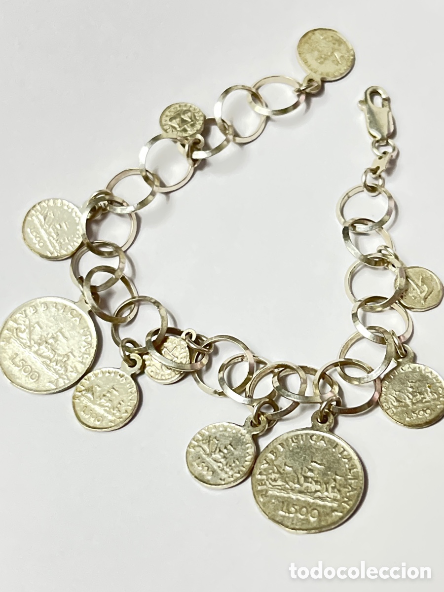Joyeria: Pulsera con monedas de plata Pul409 - Foto 5