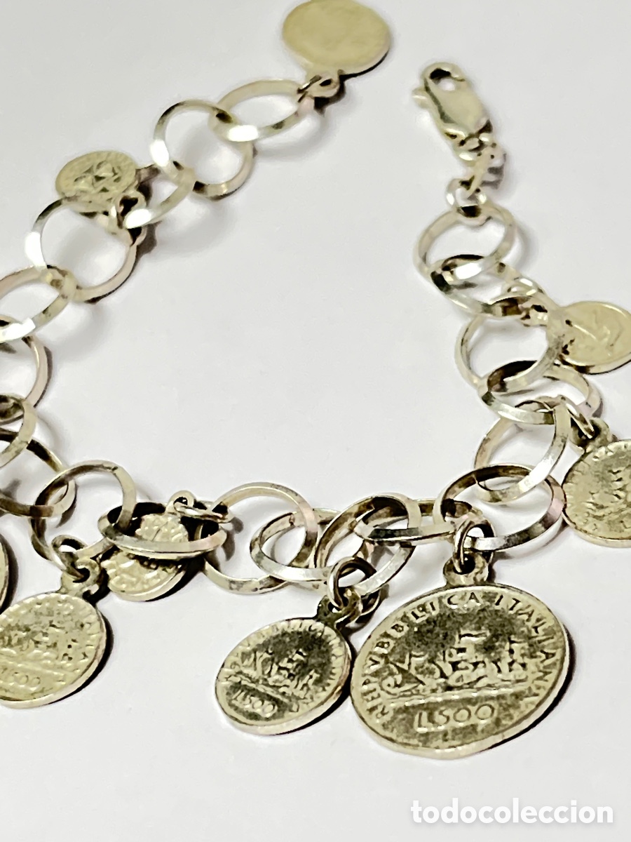 Joyeria: Pulsera con monedas de plata Pul409 - Foto 6