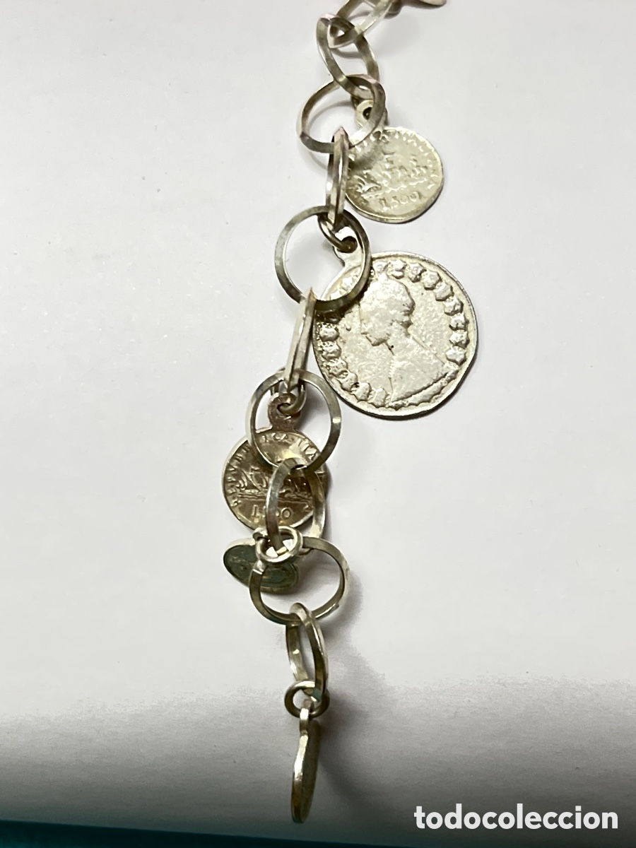 Joyeria: Pulsera con monedas de plata Pul409 - Foto 2