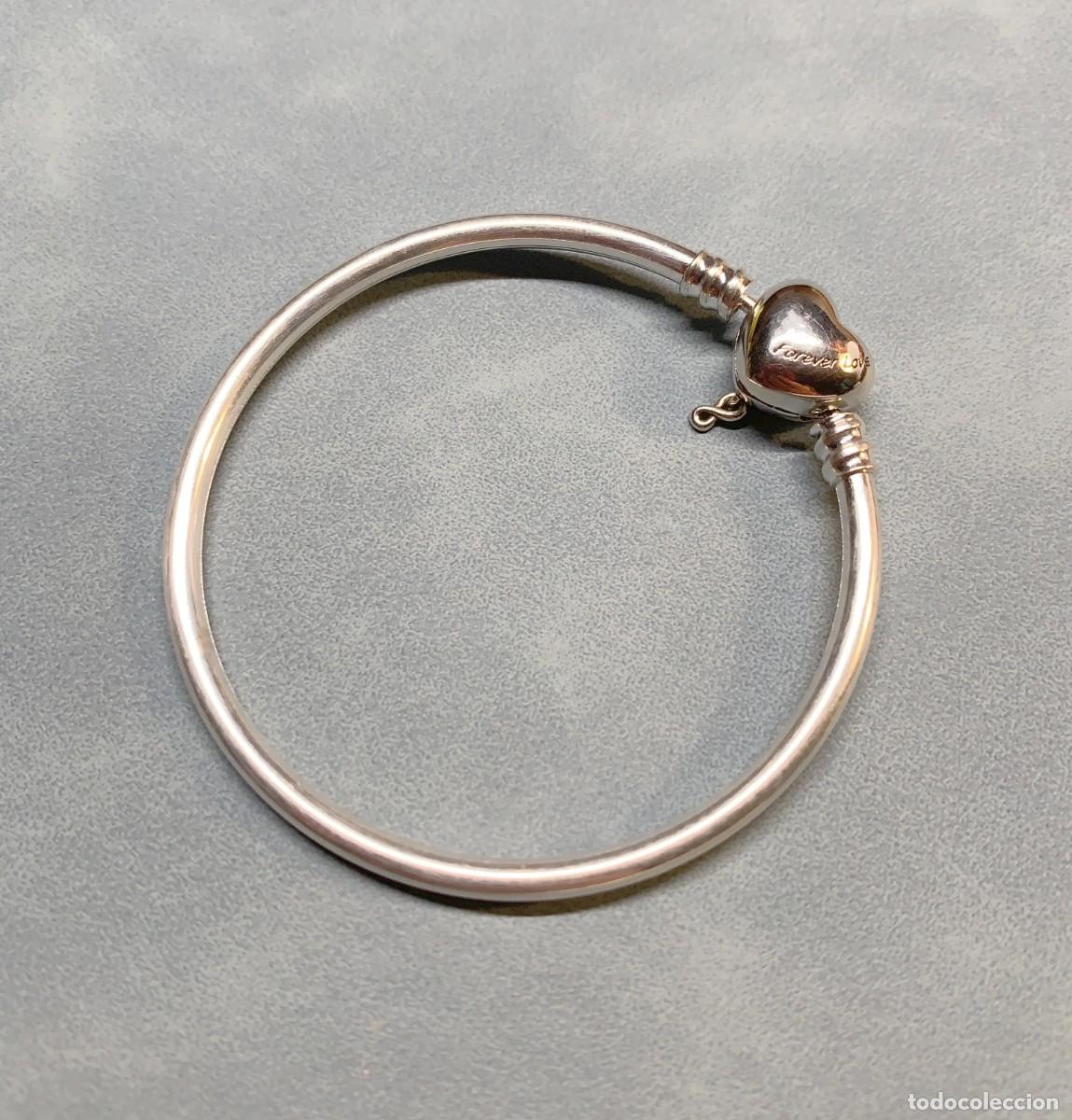 Joyeria: Pulsera r&iacute;gida Pandora S925 Ale con cierre de coraz&oacute;n infinito