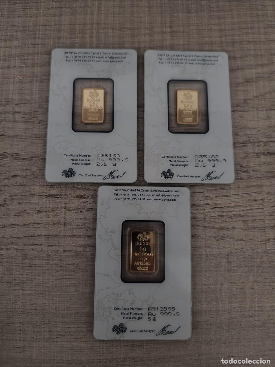 Joyeria: Lote 3 lingotes de oro de 18k - Foto 1