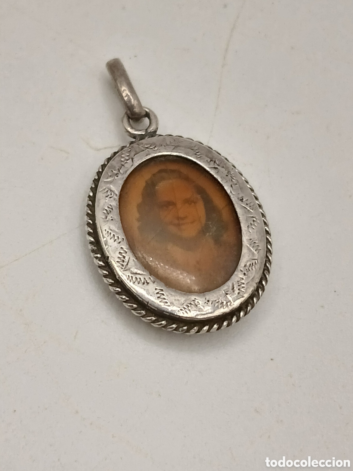 Joyeria: Antiguo colgante guardafoto plata 925mls