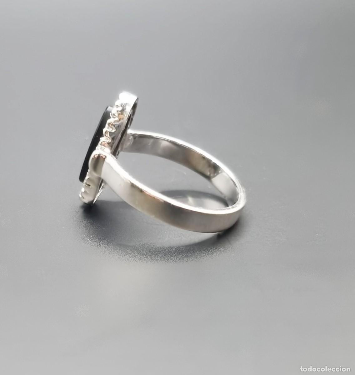 Joyeria: ANILLO DE ORO BLANCO, DIAMANTES Y ONIX - Foto 3