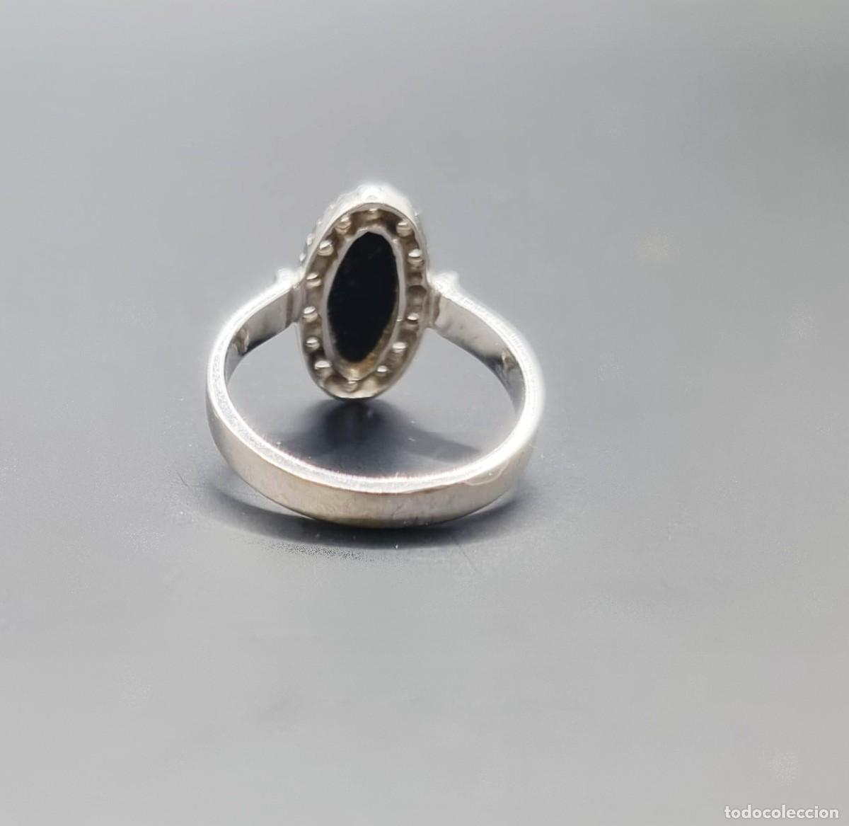 Joyeria: ANILLO DE ORO BLANCO, DIAMANTES Y ONIX - Foto 4