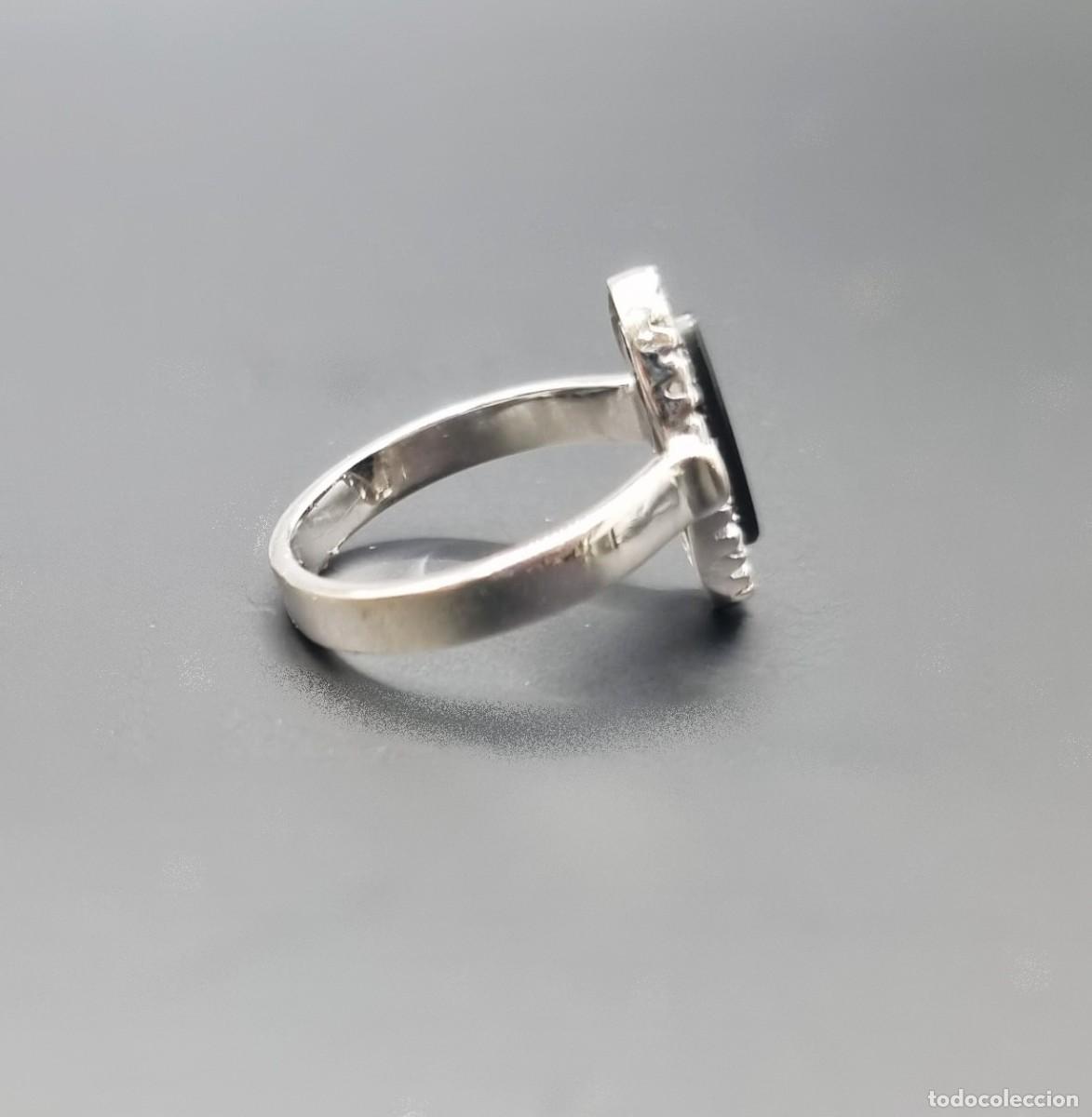 Joyeria: ANILLO DE ORO BLANCO, DIAMANTES Y ONIX - Foto 5