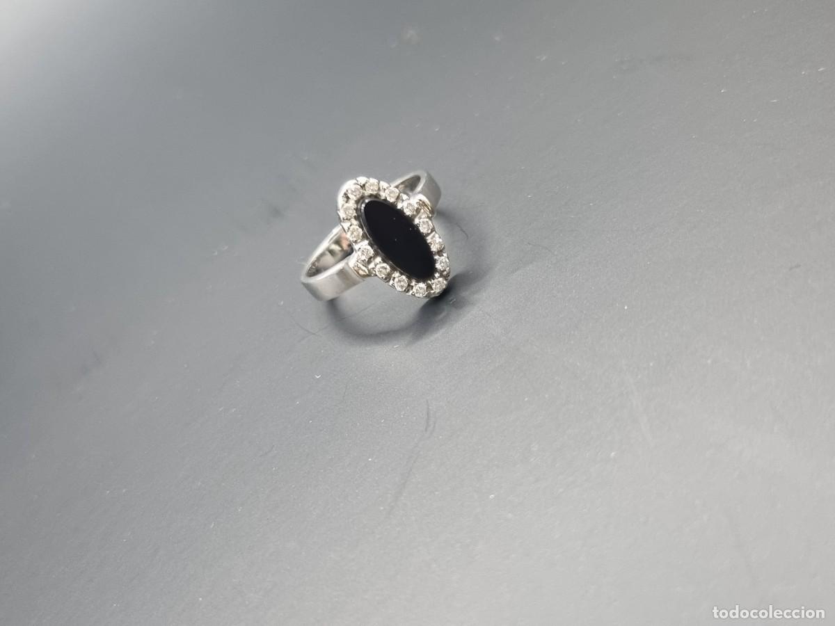 Joyeria: ANILLO DE ORO BLANCO, DIAMANTES Y ONIX - Foto 6