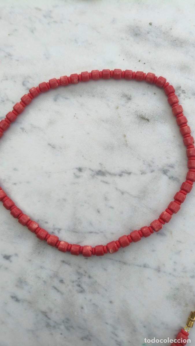 Joyeria: Collier ancien corail bambou