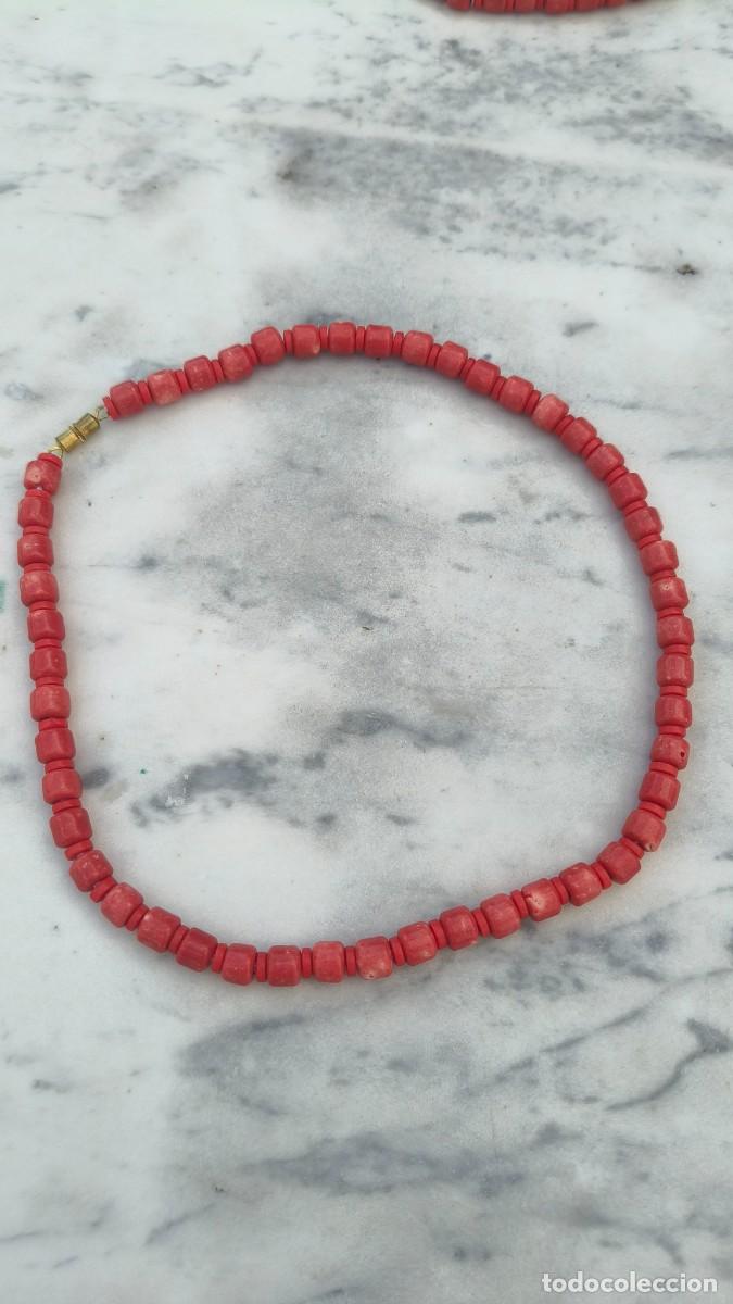 Joyeria: Collier ancien corail bambou