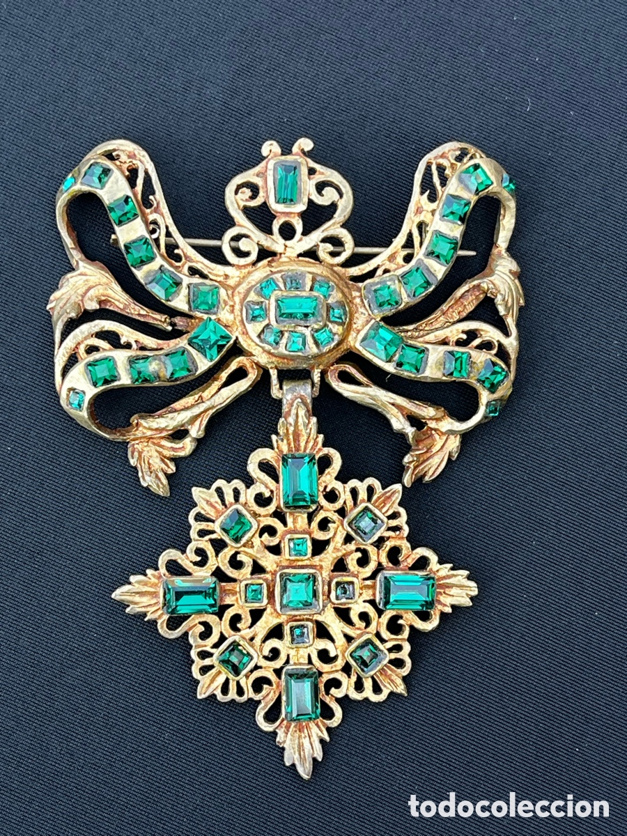 Joyeria: Antiguo broche, joia, fermall, indumentaria. Siglo XlX.