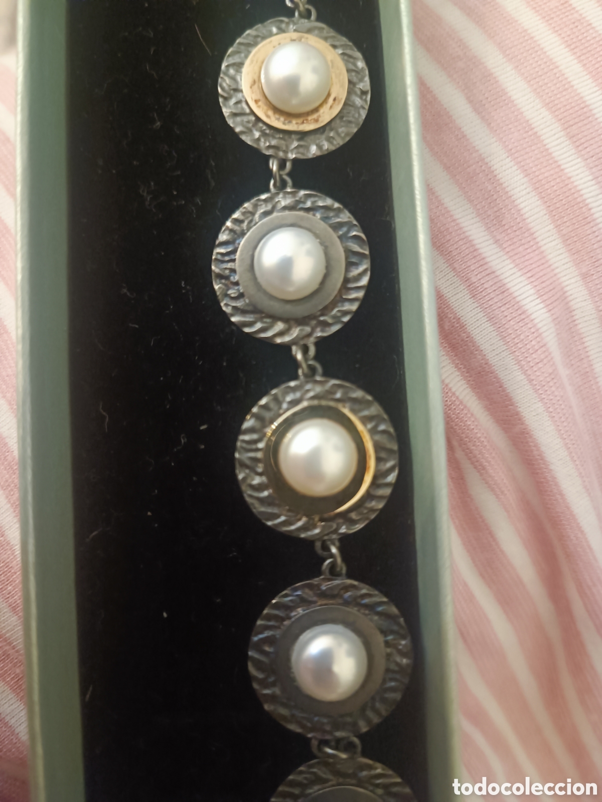 Joyeria: Pulsera plata,oro y perlas - Foto 3