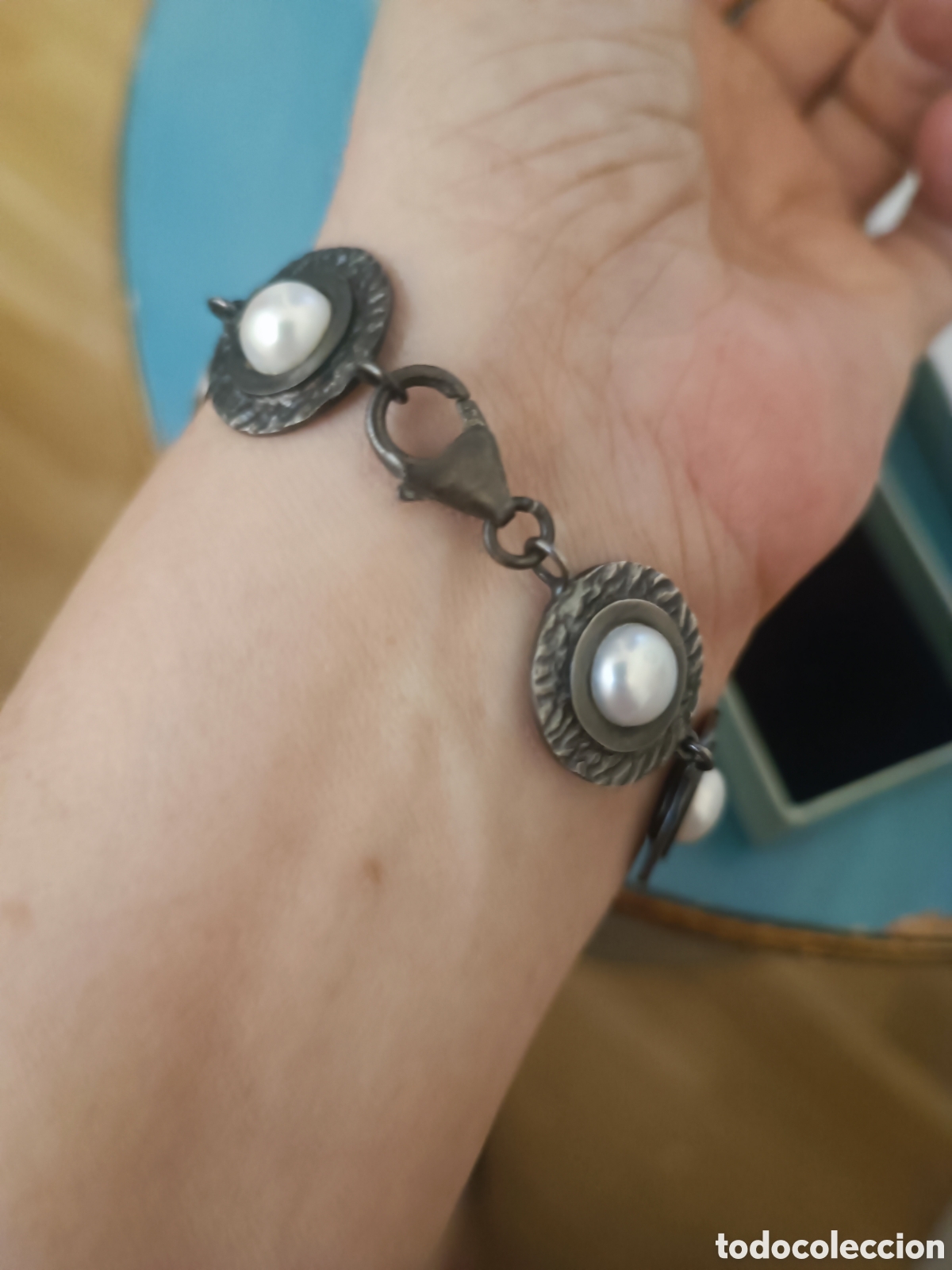 Joyeria: Pulsera plata,oro y perlas - Foto 5