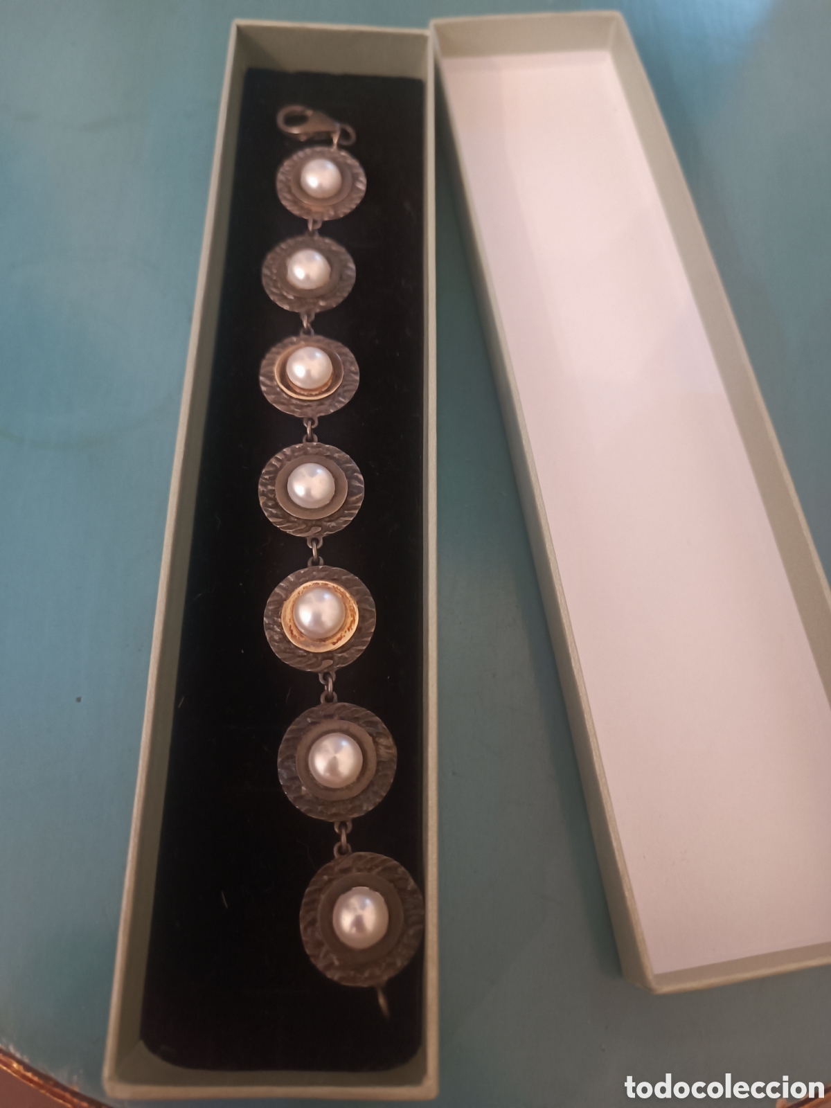 Joyeria: Pulsera plata,oro y perlas - Foto 6