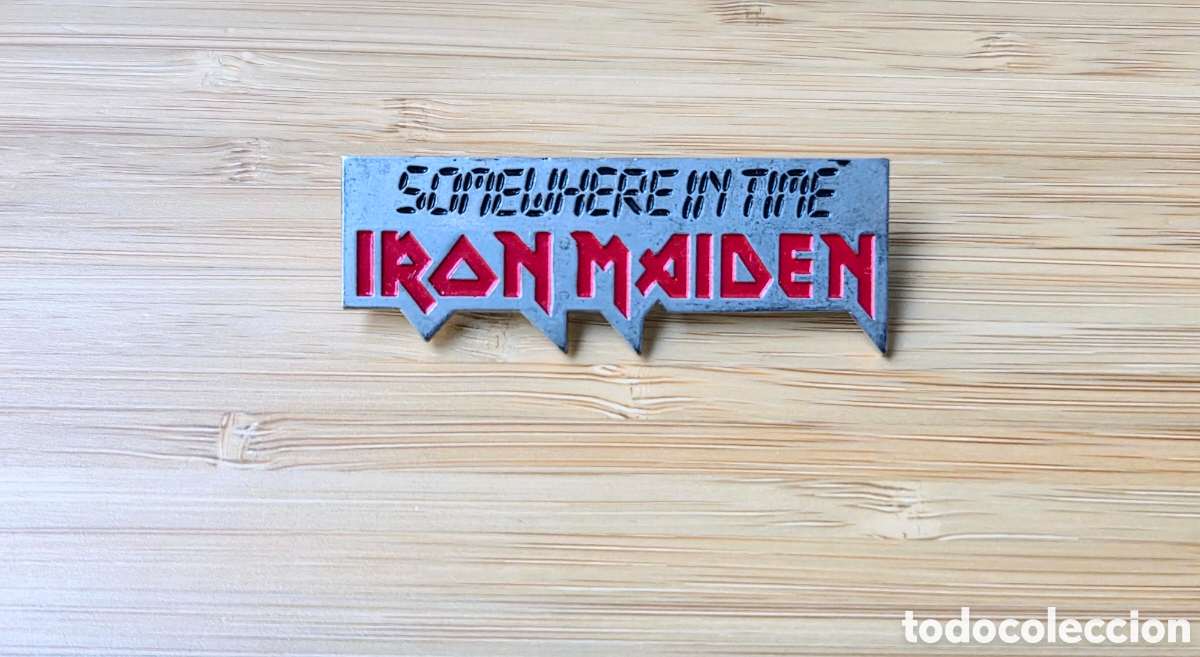 Joyeria: Pin Iron Maiden. Somewhere in Time. Original de 1999. Exclusivo.