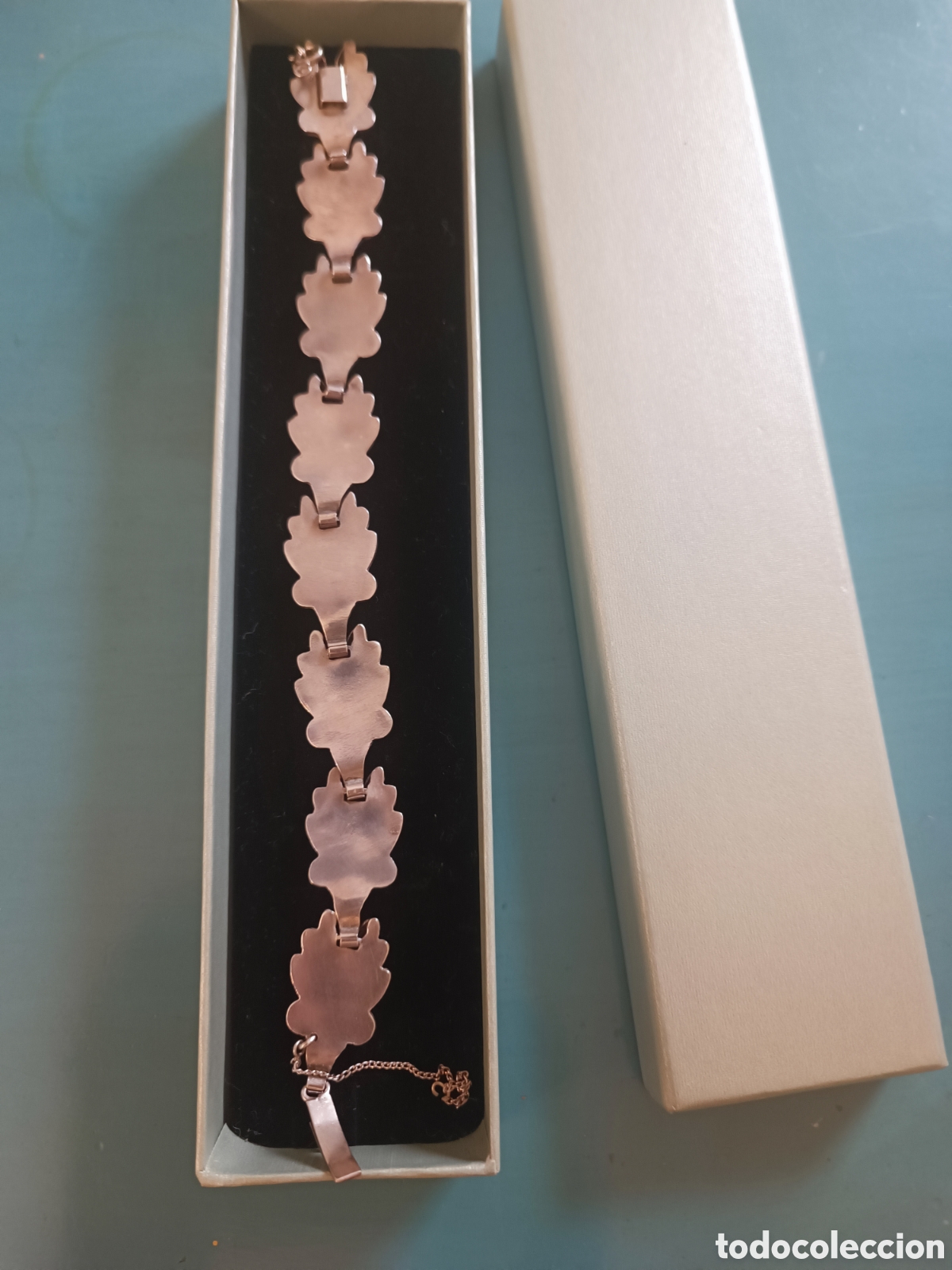 Joyeria: Pulsera antigua plata de ley y oro Art Dec&oacute; 1940 - Foto 2