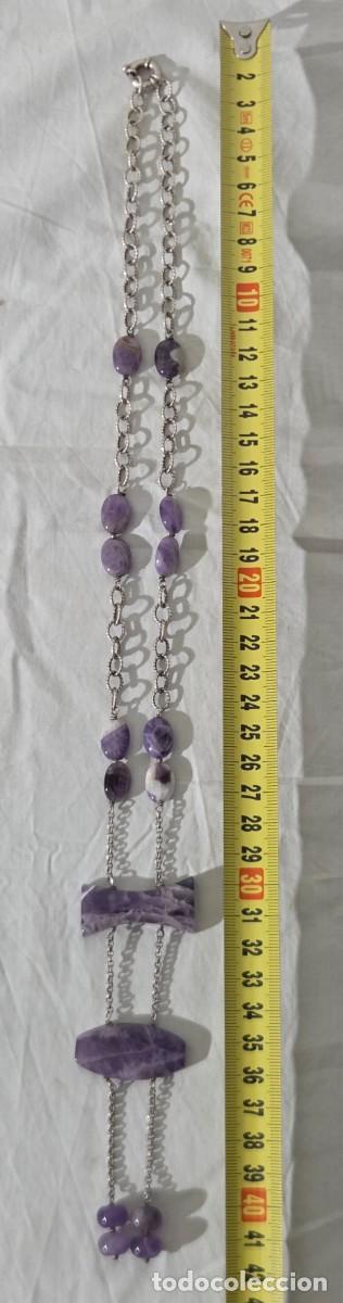 Joyeria: Collar de cuarzo amatista y plata de ley - Foto 11