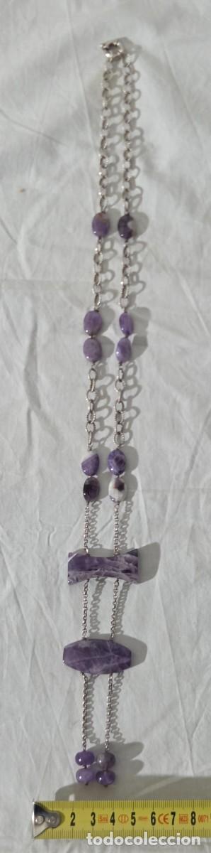 Joyeria: Collar de cuarzo amatista y plata de ley - Foto 12