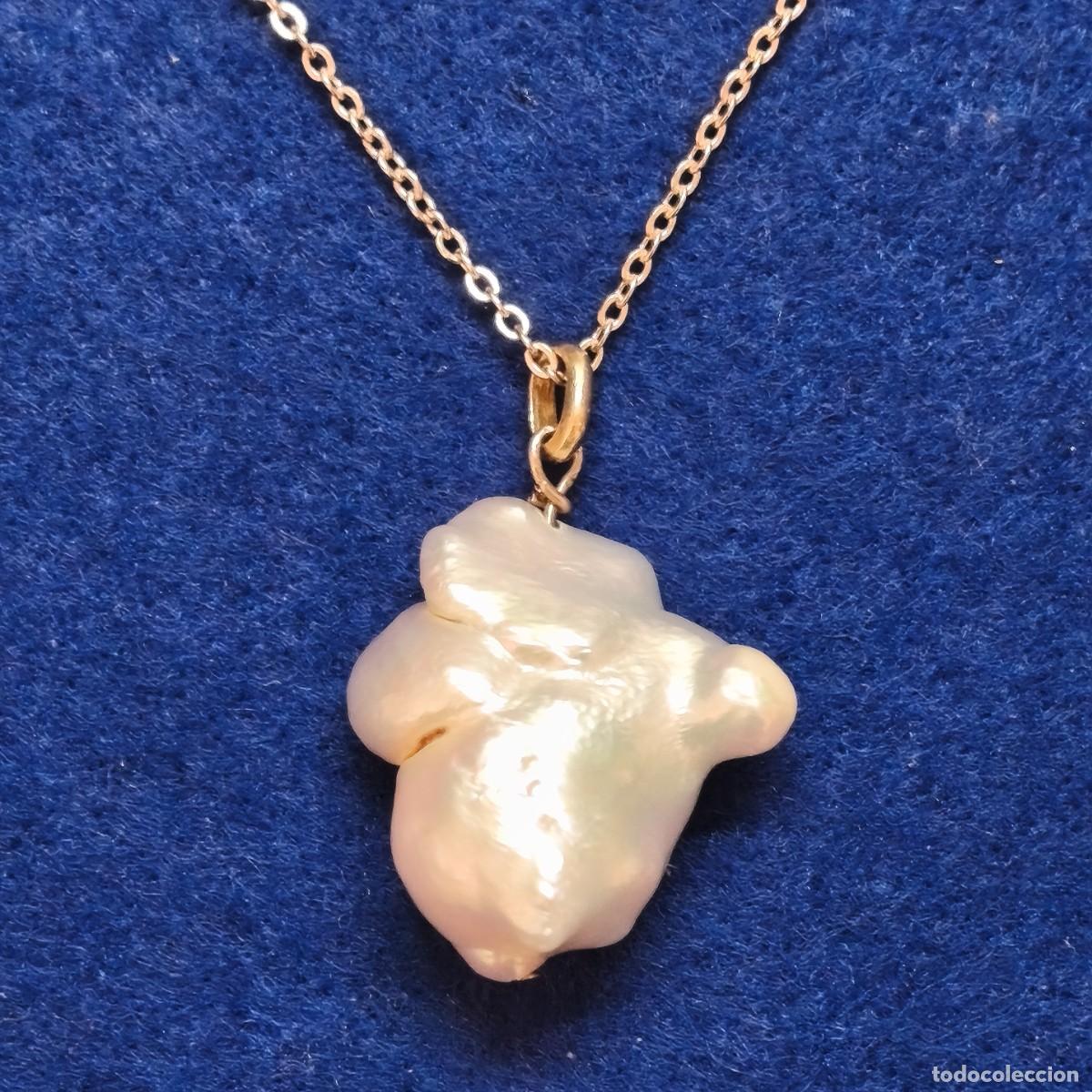Jewelry: COLGANTE DE ORO AMARILLO CON PERLA BARROCA 30 X 28 MM. PERLA CULTIVADA PACIFICO. ORO 18 KTES