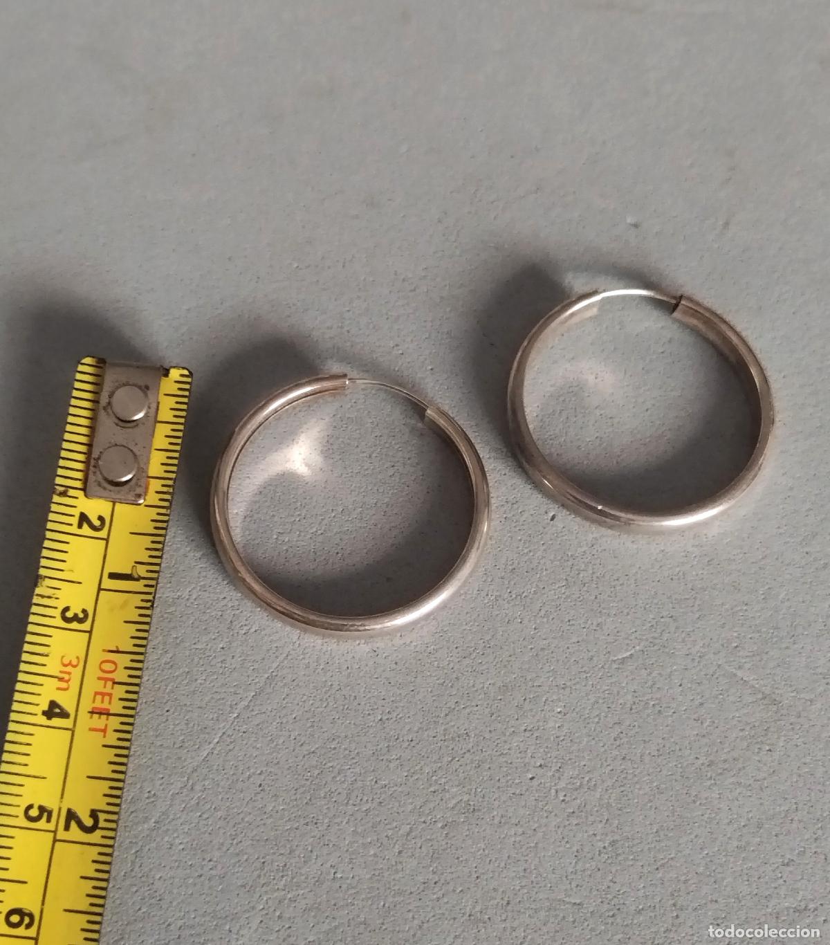 Joyeria: Pendientes de plata de ley. - Foto 2