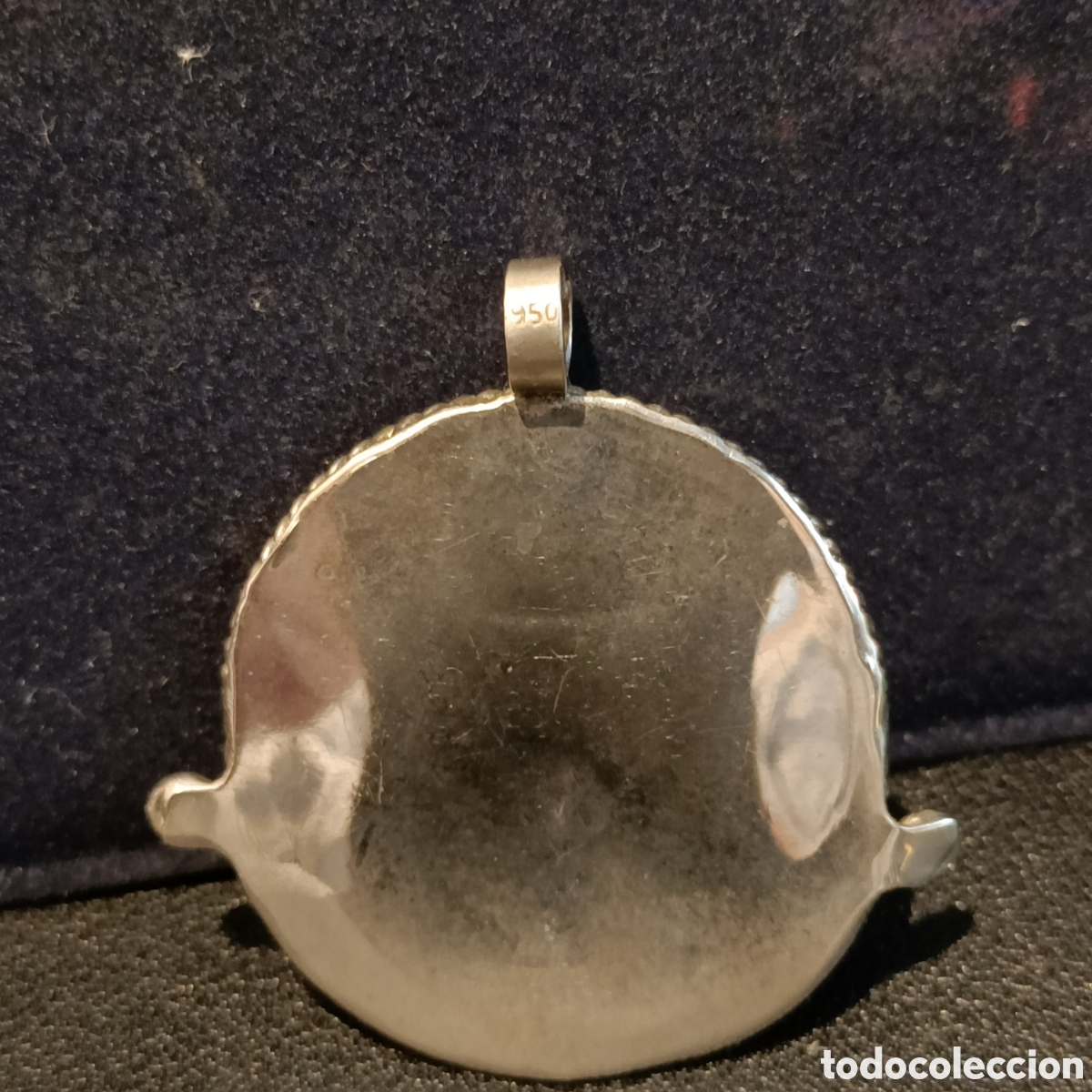 Joyeria: Colgante redondo de plata y &aacute;gata. - Foto 3