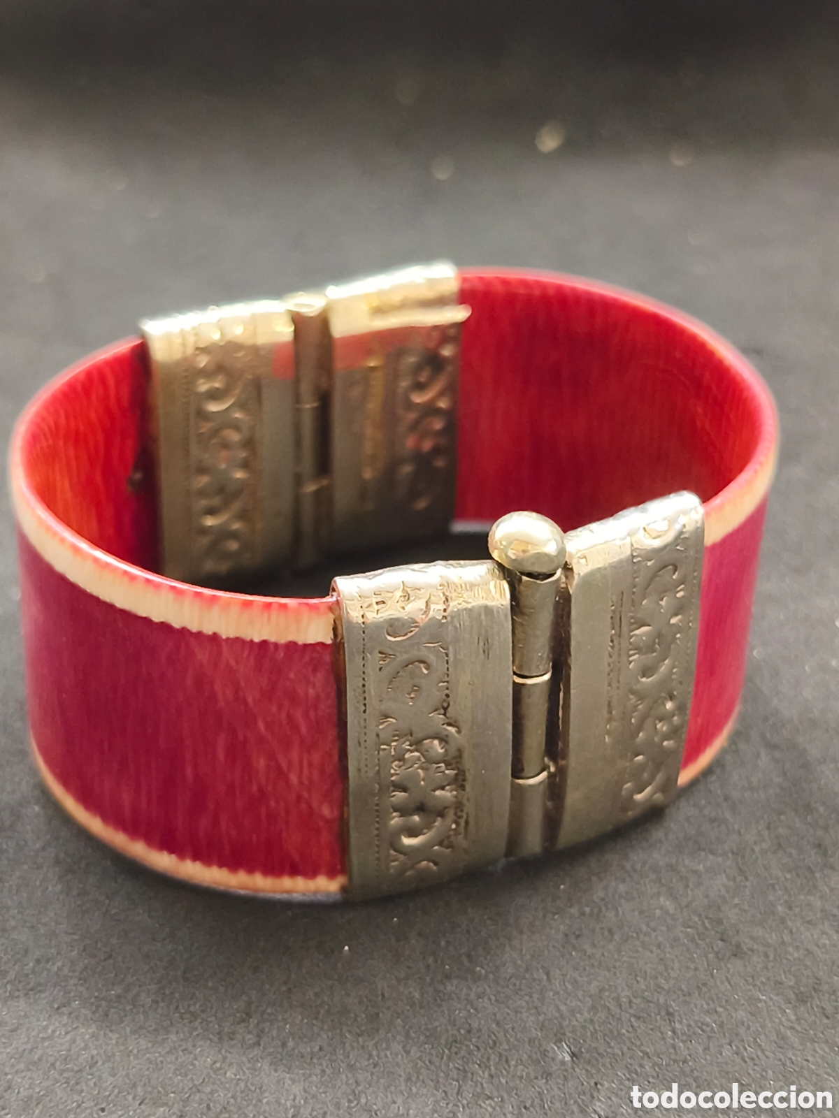 Jewelry: Pulsera brazalete de Marfil 3cm ancho