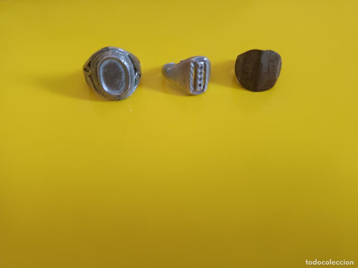 Schmuck: Lote de anillos/sellos romanos,militares...
