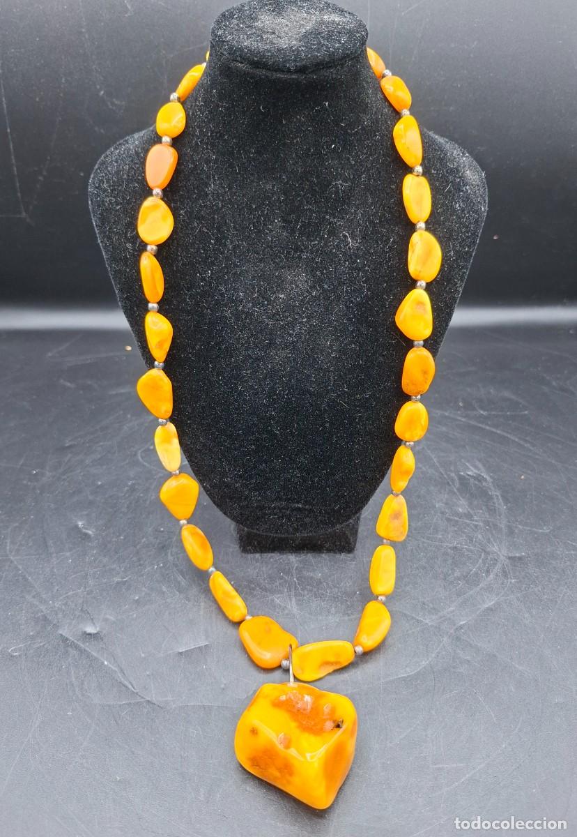 Joyeria: Gran collar de Ambar con cierre y gran pieza central - Foto 2