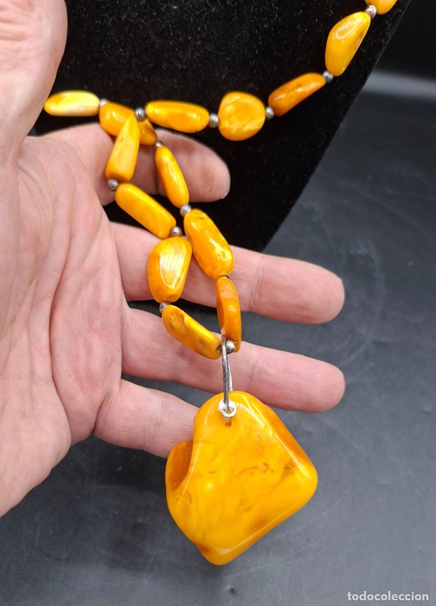 Joyeria: Gran collar de Ambar con cierre y gran pieza central - Foto 3