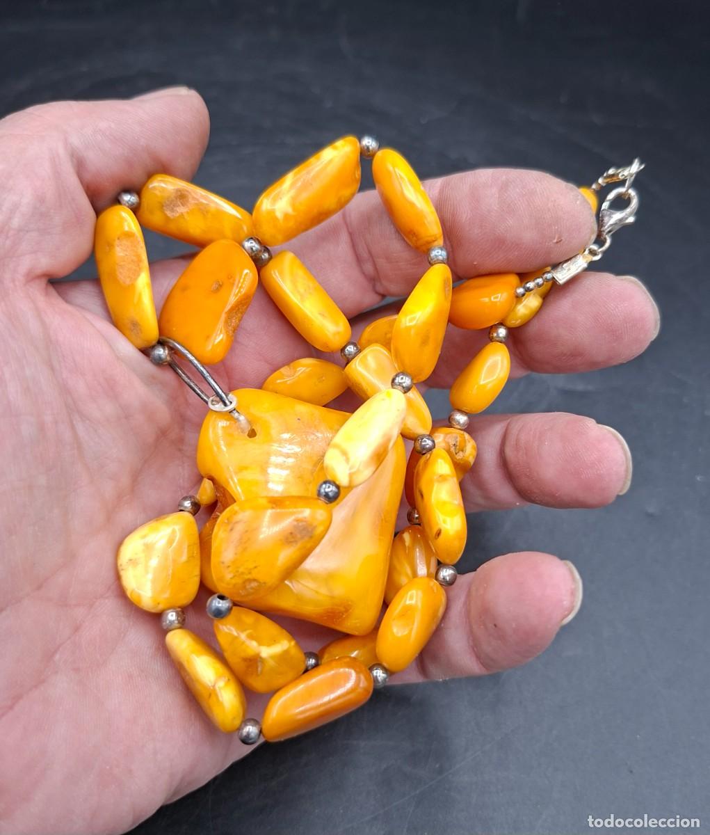 Joyeria: Gran collar de Ambar con cierre y gran pieza central - Foto 8
