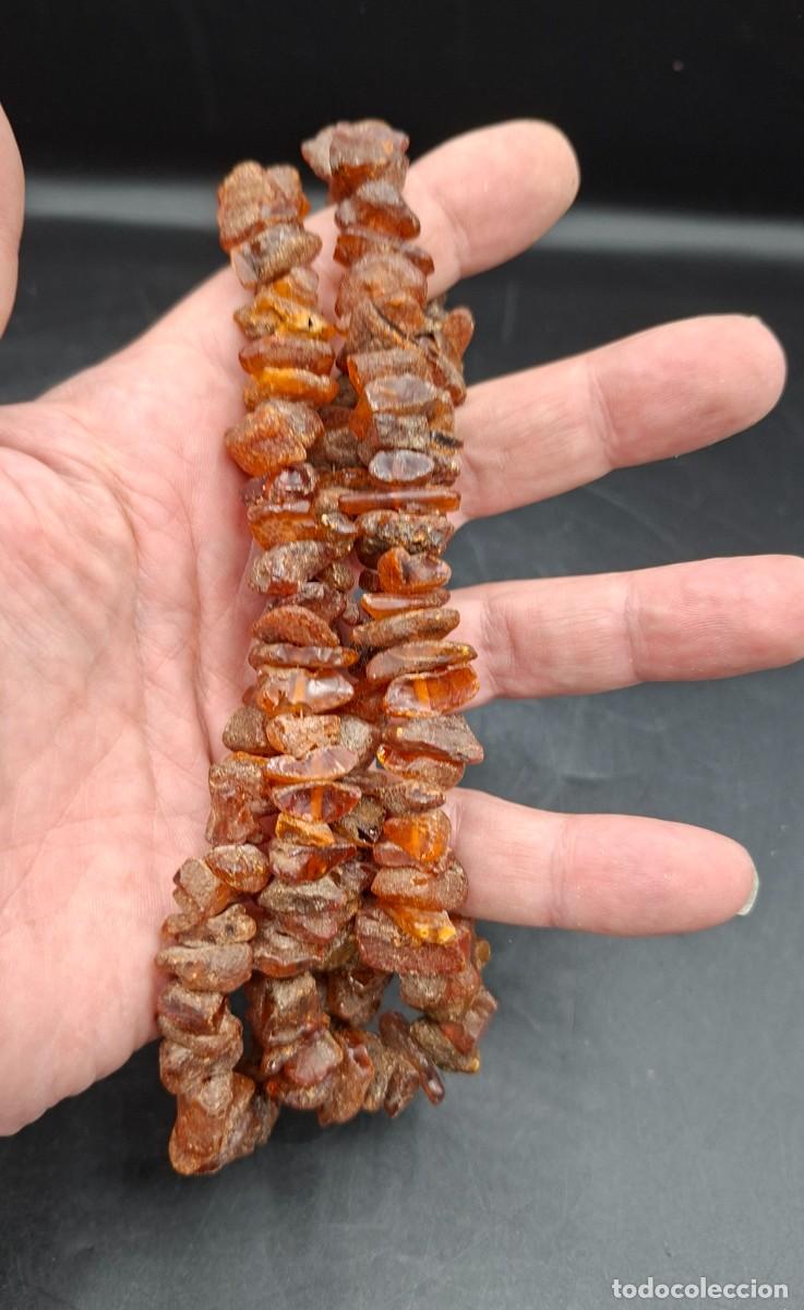 Joyeria: Gran collar de piedras de Ambar sin pulir - Foto 4