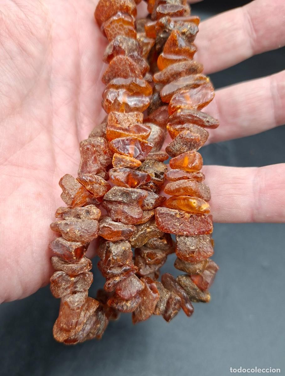 Joyeria: Gran collar de piedras de Ambar sin pulir - Foto 5