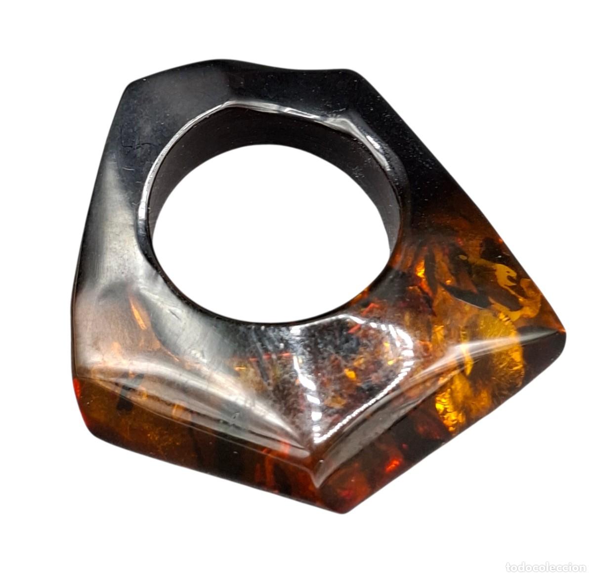 Joyeria: Original anillo en Ambar talla 18 - Foto 1