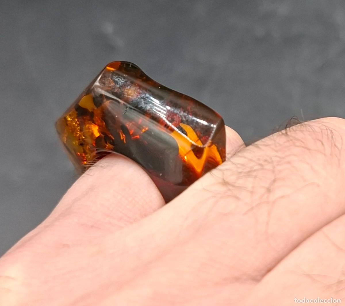 Joyeria: Original anillo en Ambar talla 18 - Foto 2