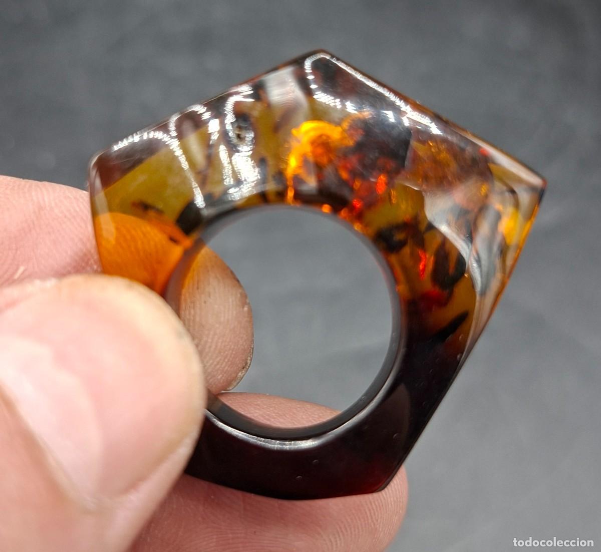Joyeria: Original anillo en Ambar talla 18 - Foto 4