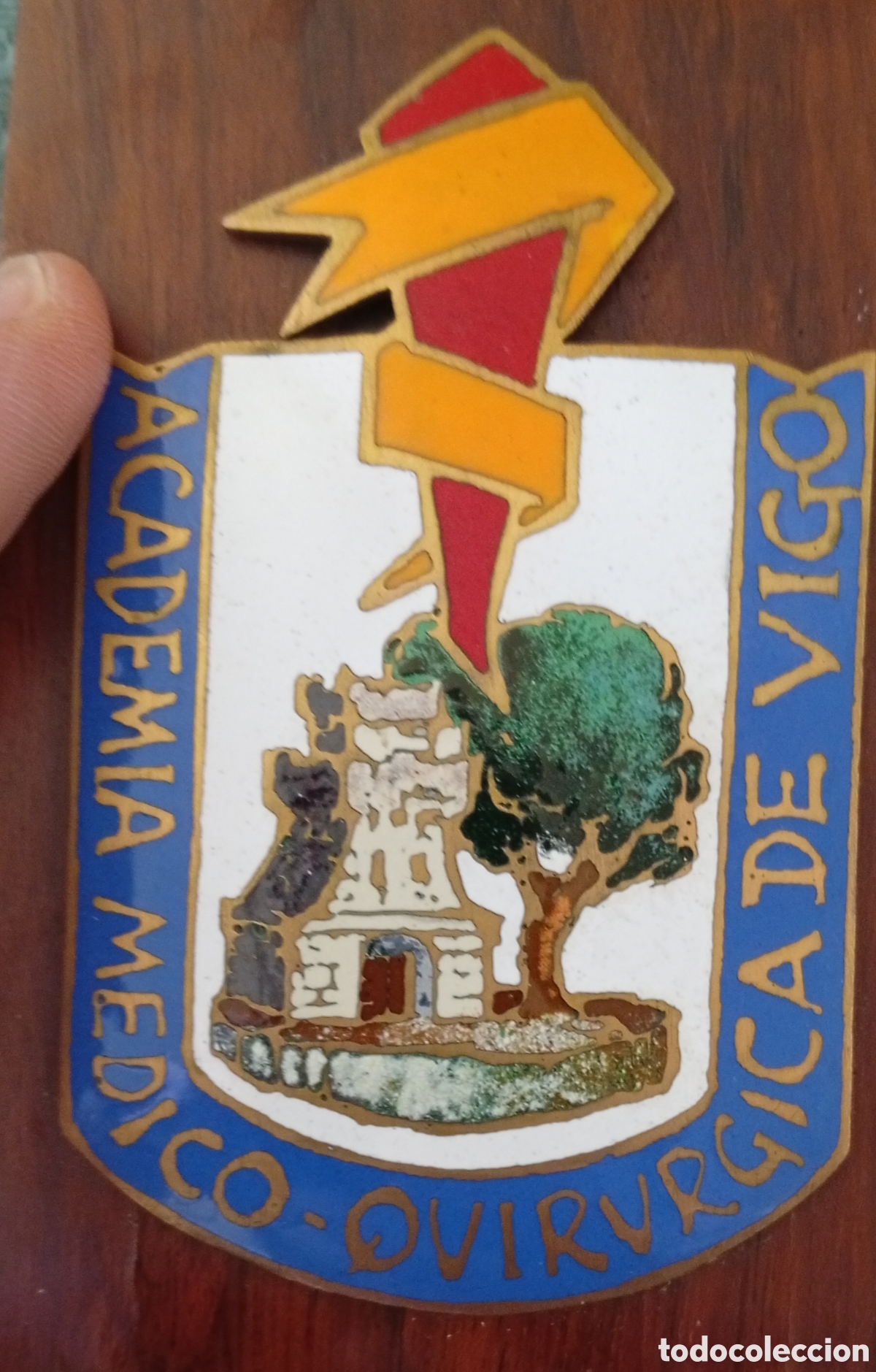 Schmuck: Peque&ntilde;o bonito esmalte de los Hermanos Hern&aacute;ndez( Vigo, joyeros) academia medico quir&uacute;rgica de Vigo