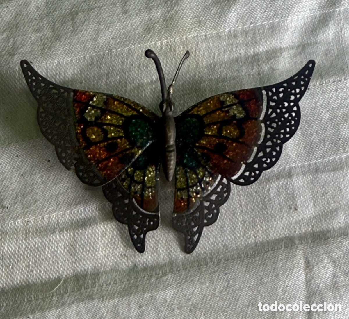 Joalharia: Antiguo broche mariposa modernista Art Nouveau &ndash; A&ntilde;os 1900-1920 aprox.